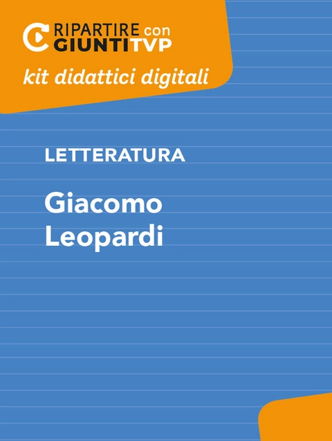 Cover Giacomo Leopardi