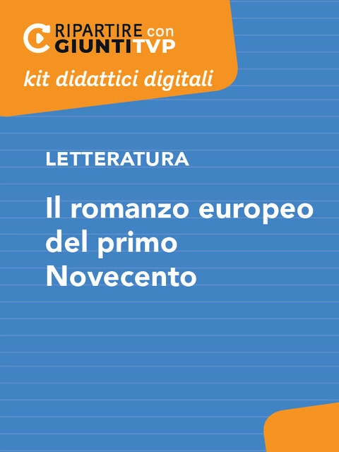 Cover Il romanzo europeo del primo Novecento