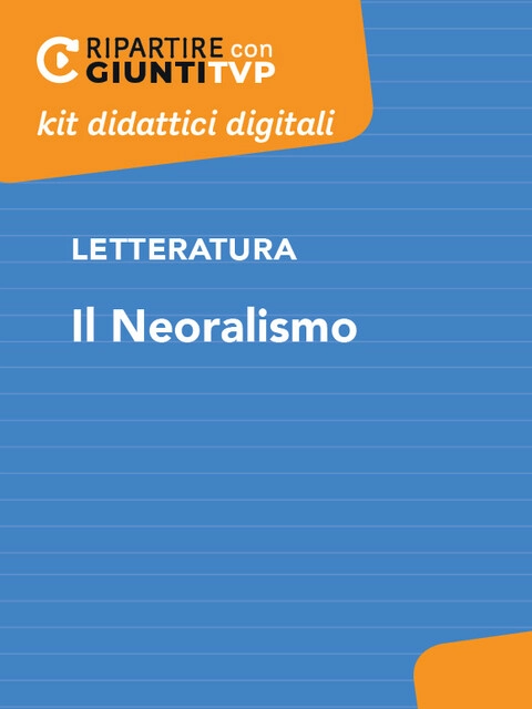 Cover Il Neorealismo