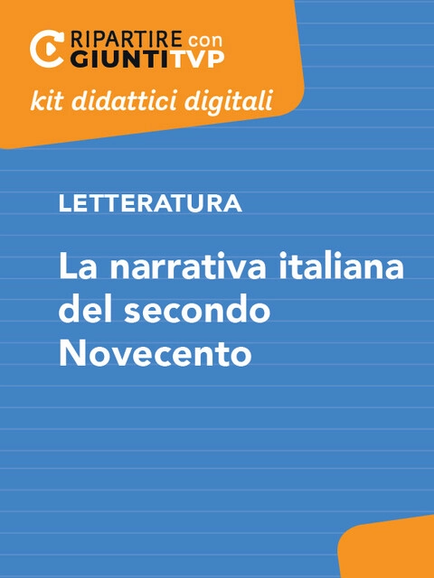 Cover La narrativa italiana del secondo Novecento
