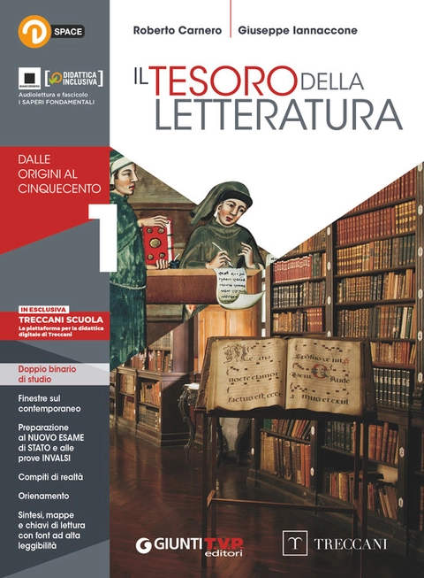 Copertina Il tesoro della letteratura - volume 1