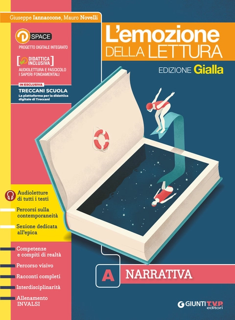 Copertina L’emozione della lettura - edizione gialla - volume A