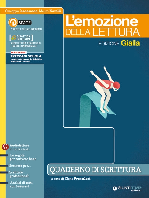 Cover L’emozione della lettura - edizione gialla - Quaderno di scrittura