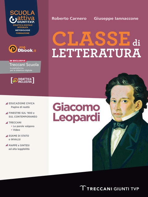 Copertina Classe di letteratura - Giacomo Leopardi