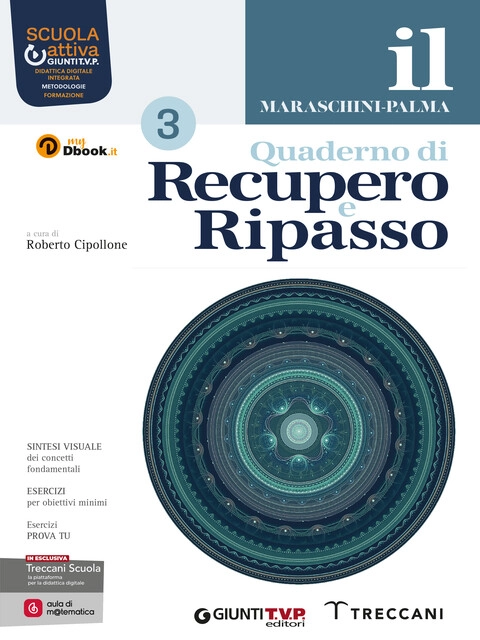 Copertina Il Maraschini-Palma. Quaderno di recupero e ripasso - volume 3