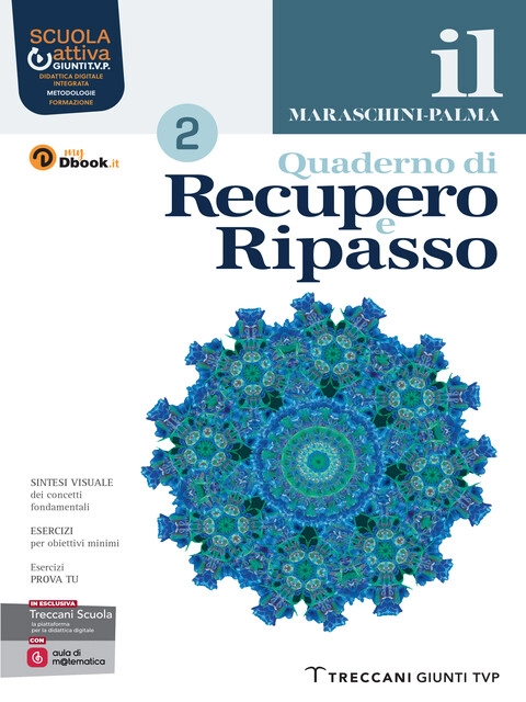 Copertina Il Maraschini-Palma. Quaderno di recupero e ripasso - volume 2